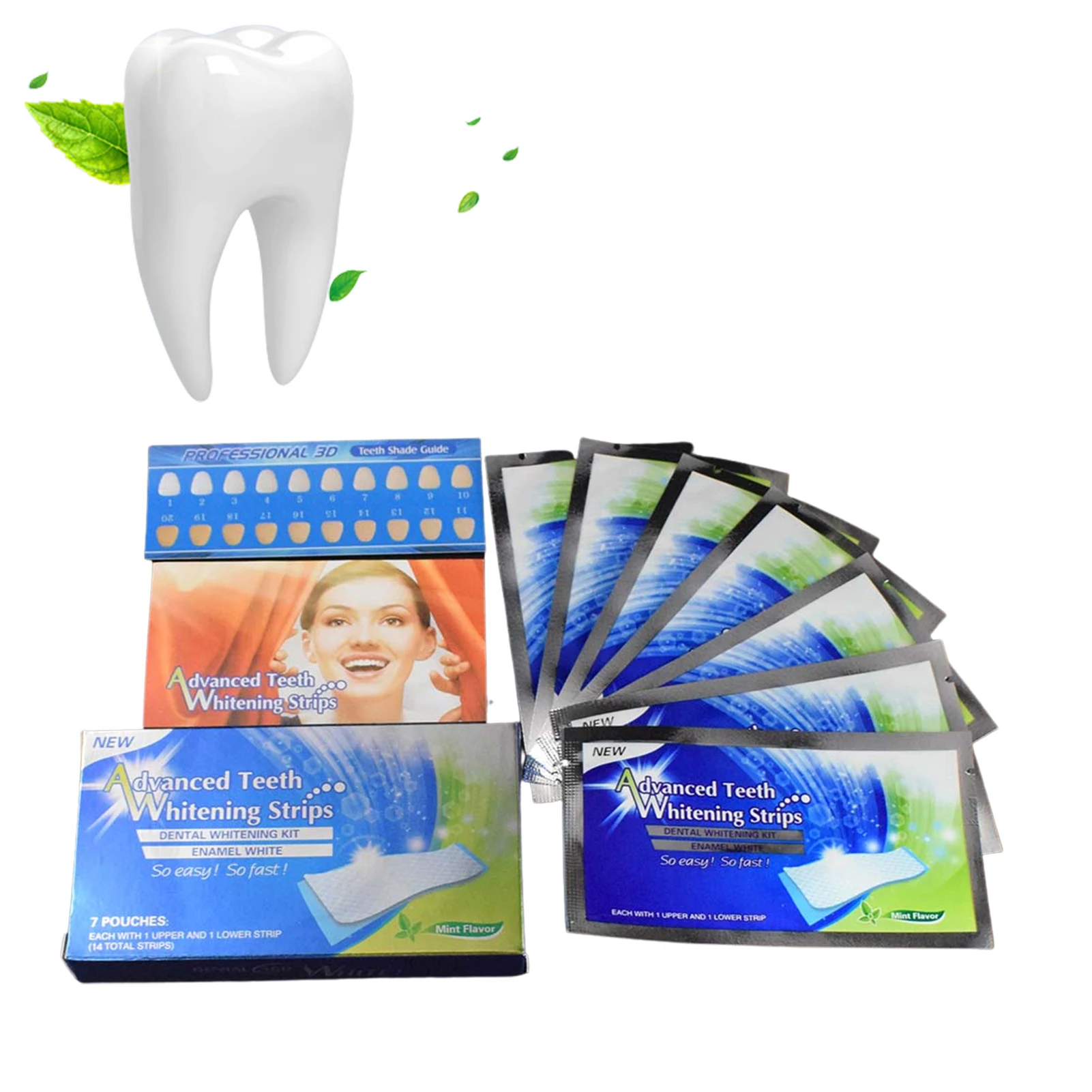 

14pcs Teeth Whitening Strips Ultra Gel Bleaching Tooth Whiten Teeth Oral Care Dental Hygiene Bright-Strip Teeth Whitener Sticker
