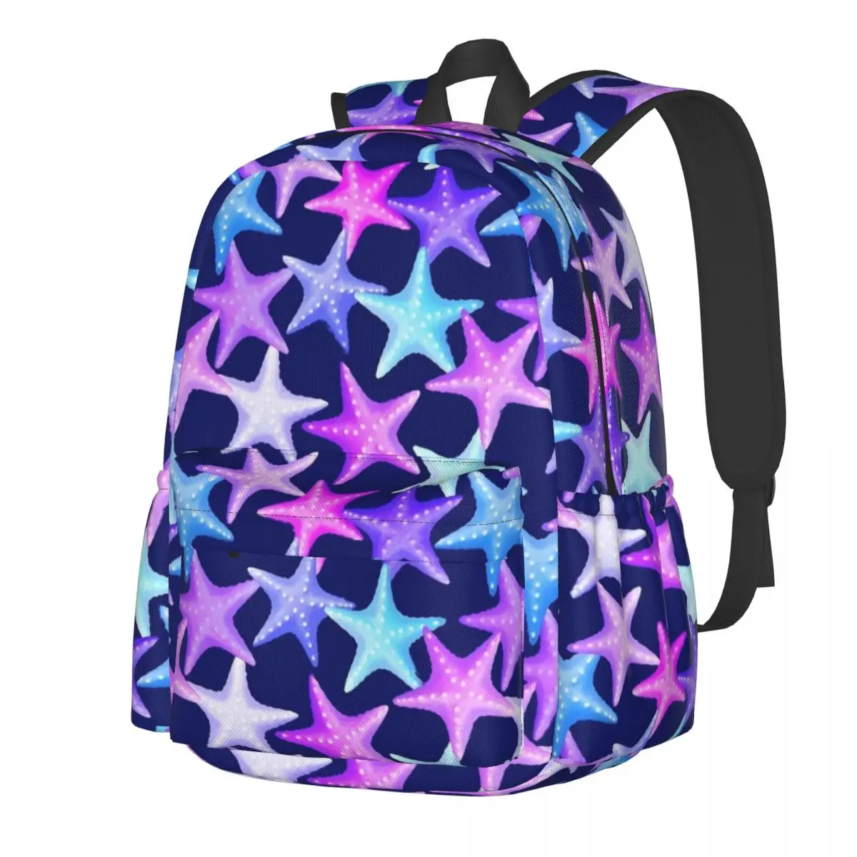 

Pastel Starfish Backpack Multicolor Animal Travel Backpacks Unisex High Quality Durable School Bags Casual Rucksack