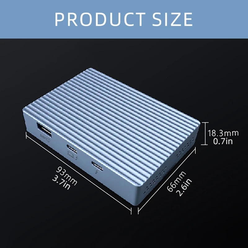 Док-станция 2280 NVME SSD 40 Гбит/с зарядка 8K 60 Гц 100 Вт USB3.1 10 для двух корпусов