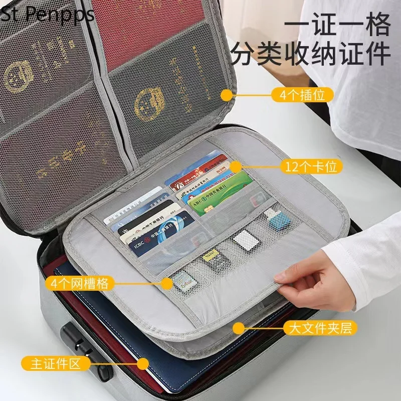 Огнестойкая Сумка для документов защитный Органайзер на молнии