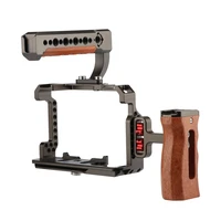 puluz video camera cage stabilizer for sony a7 iii a7m3 a7r3 a7r iii without handlebronze