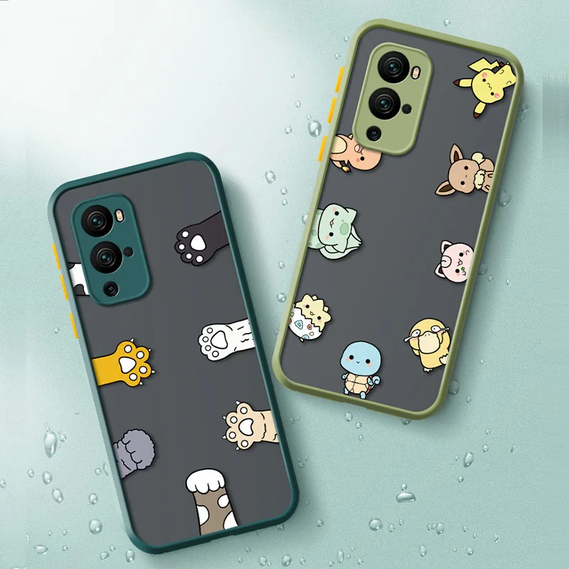 asina transparent phone case for oneplus 10 9 8t 8 pro n20 cute cartoon matte hard back cases for oneplus 7 7t 6t cover funda free global shipping