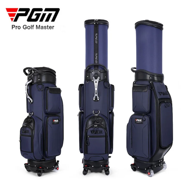 PGM Men Golf Cue Pulley Bag Standard Bag Pack Universal Scalable Ball Cap Waterproof Nylon Large Capacity Can Hold 13 Clubs New