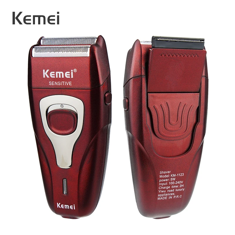 

Kemei Shaver for Men Rechargeable Beard Trimer Razor Professional Grooming Hair Shaving Machine Men's Electric Shaver Blade