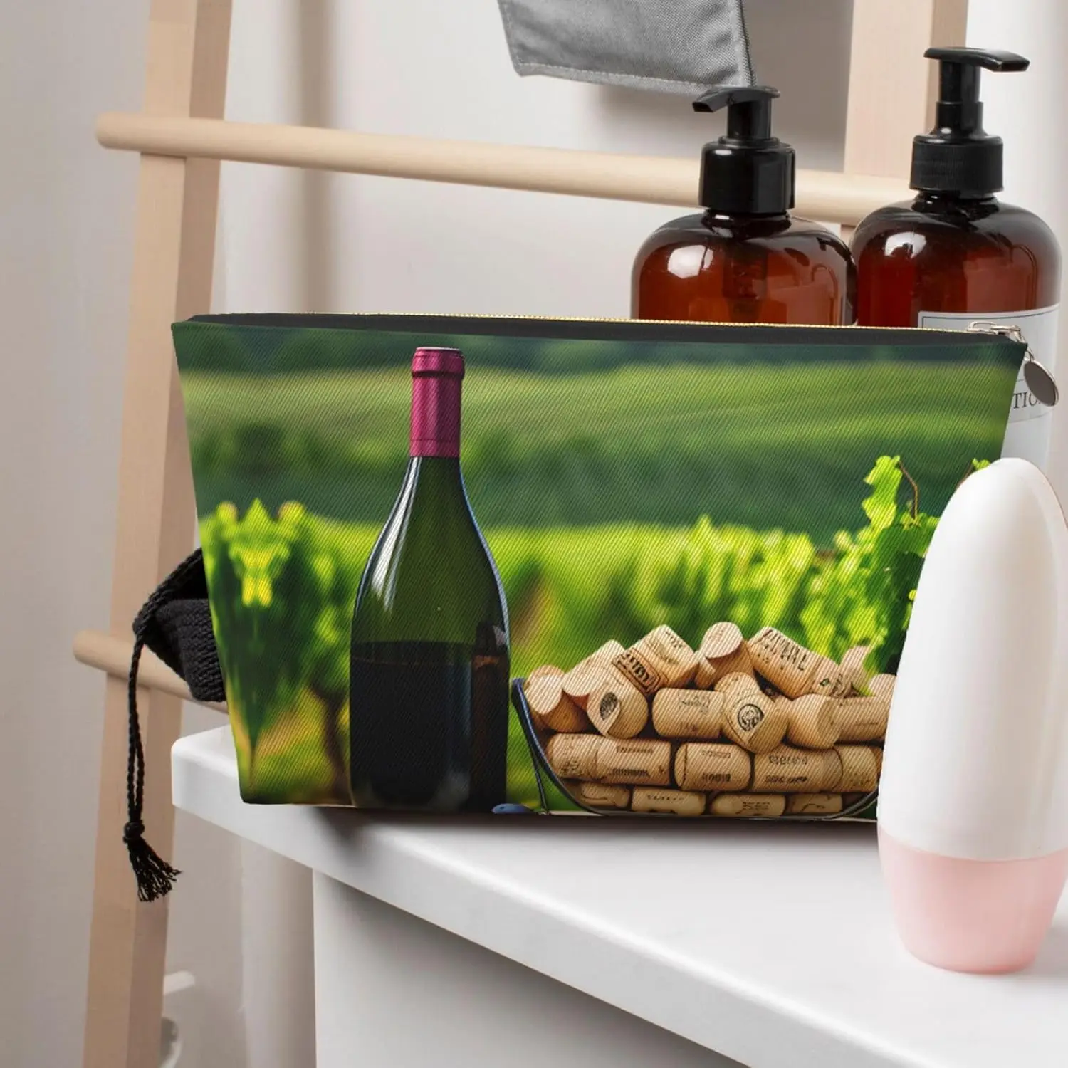 Дорожная косметичка из золотой кожи многоразовый органайзер для макияжа с