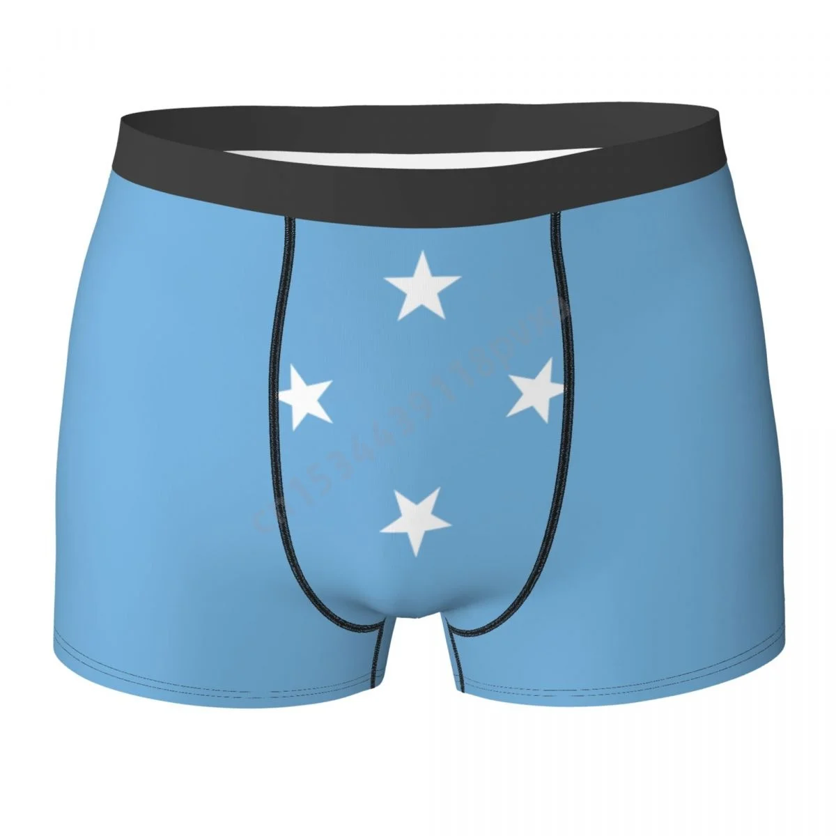 

Federated States Of Micronesia Flag Country Men Panties Boxer Shorts Polyester Underpants For Boys Male Large Size