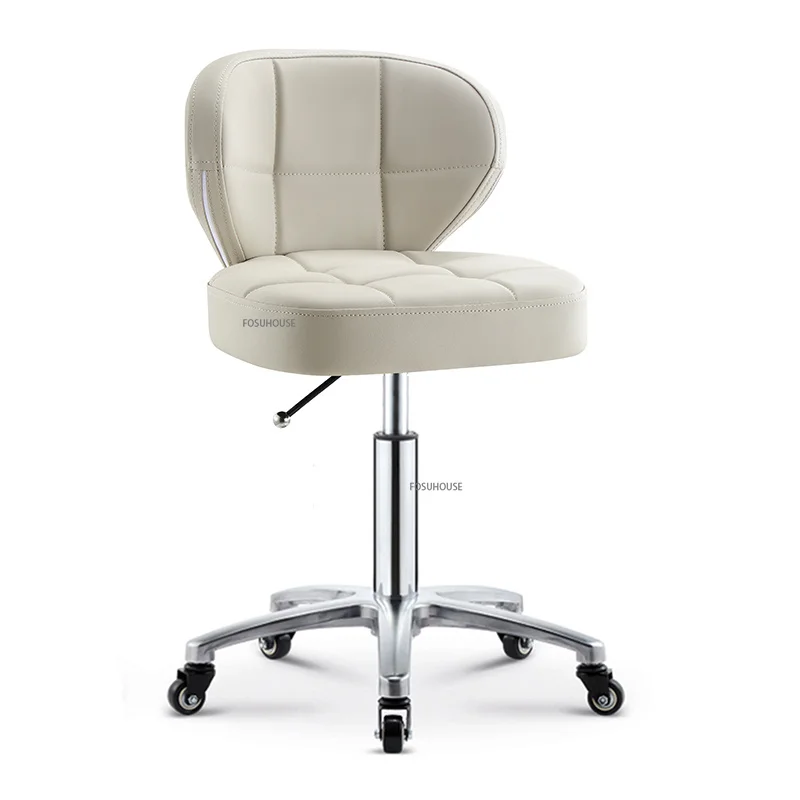 

Light Luxury Beauty Stool Barber Chairs Salon Furniture Professional Barber Shop Chair Stainless Steel Lift Hairdressing Chair