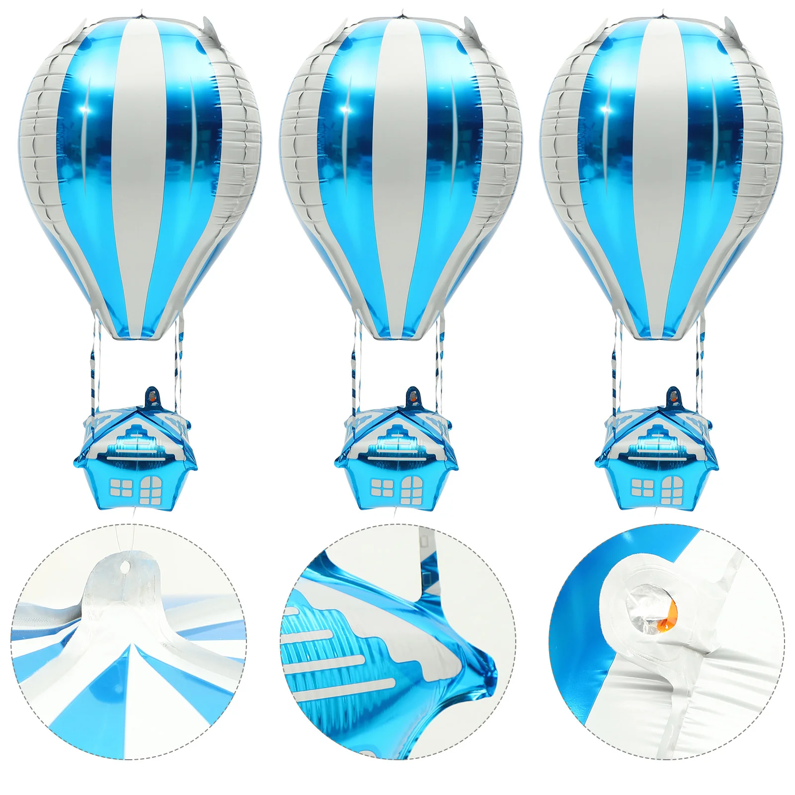 

10 Pcs Hot Air Balloon Shower Balloons Foil Decor Wedding Decoration Helium Airplane Birthday Party Scene Aluminum Accessories