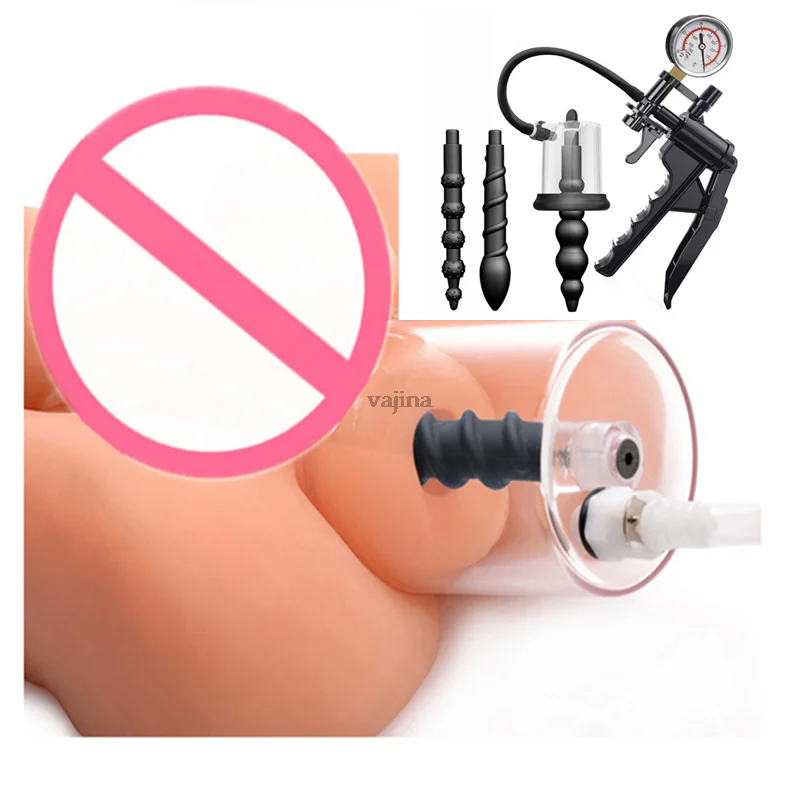 Ручной вакуумный анальный насос массаж простаты анальная пробка мастурбатор