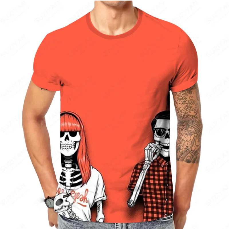 

Size Clothes Tshirts Basic Sweatshirt Sportswear Men'S Tracksuit Gentlemanlike Skull Panda Custom Logo European Incerun Men