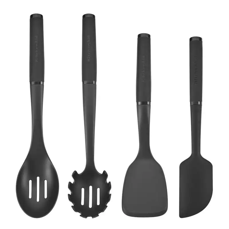 

Plastic Kitchen Utensil Set Includes Spoon, Turner, Pasta Fork, and Spatula Oil spray bottle cooking Cosina Wooden utensils set