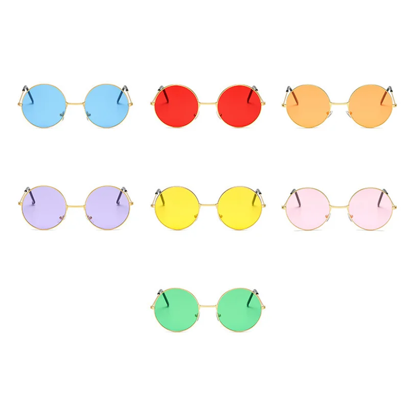 Солнцезащитные очки унисекс металлические Овальные в стиле ретро | Аксессуары