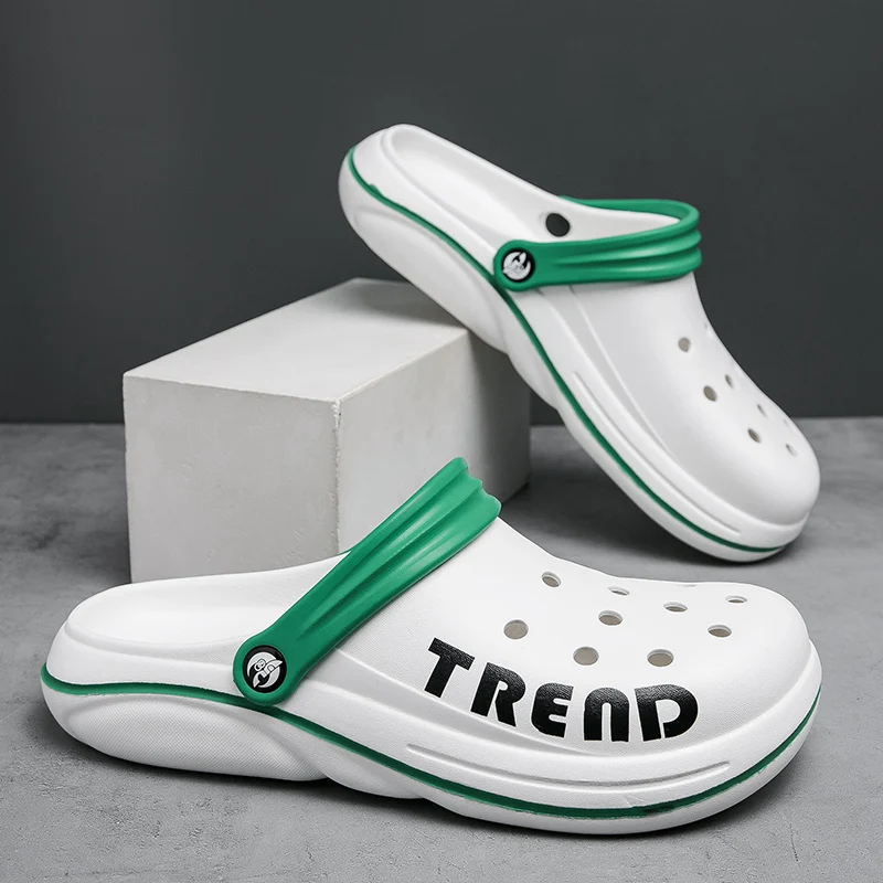 

Мужские сандалии на толстой подошве, Нескользящие, Уличная обувь, Нескользящие, пляжная обувь, размеры 40-45, лето