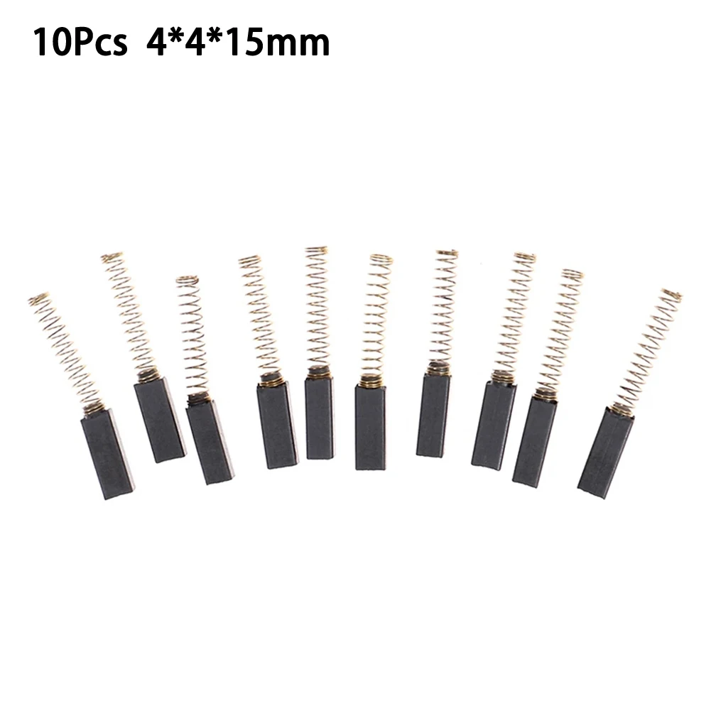 

Graphite Brush Carbon Brushes 15x4x4mm Gold 10 Pcs/Set Black Copper Wire Graphite Machine Tool Appliance Industry