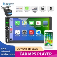2 din 7 hd touch screen car radio mp5 player with android auto for iphone carplay bluetooth video play ahd camera fmusbaux