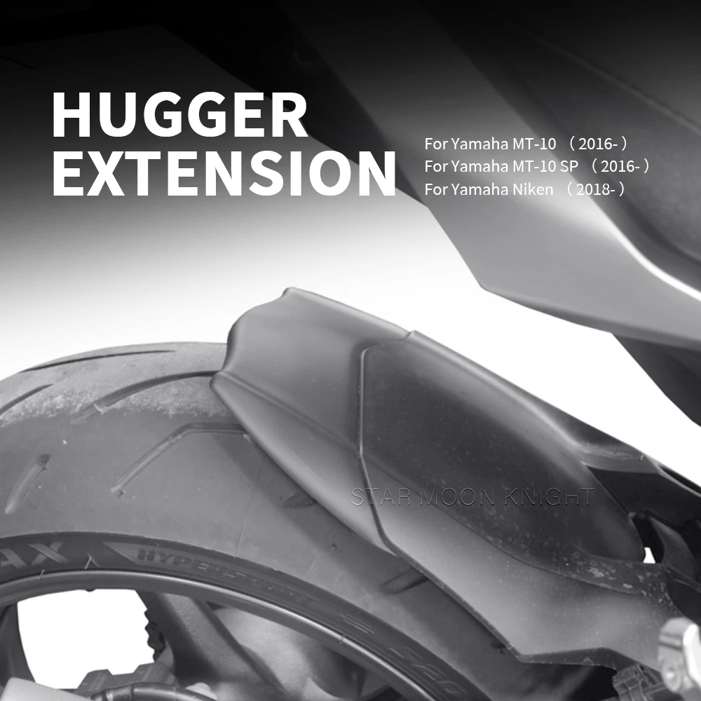 

Motorcycle Rear Fender Mudguard Extender Hugger Extension For Yamaha MT-10 MT10 MT 10 2016- Niken 2018-