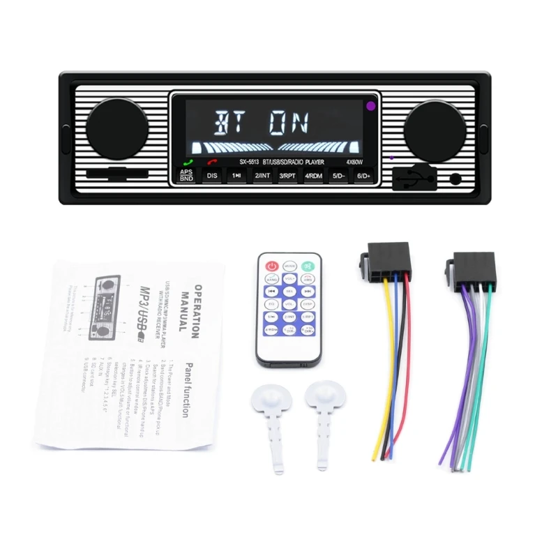 

68UF Auto Electronics Subwoofer 12V Stereo-Radio Fm Mp3-Music USB Digital Bluetooth-совместимый аудио-стерео мультимедийный