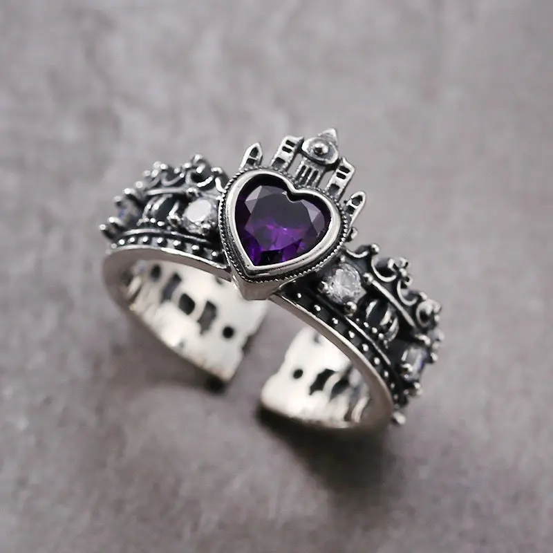 Женское винтажное Открытое кольцо в виде короны