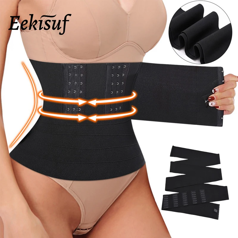 

Eekisuf, бандажный пояс для талии, Женский Поясничный пояс для поддержки талии, Корректирующее белье, корсет для похудения