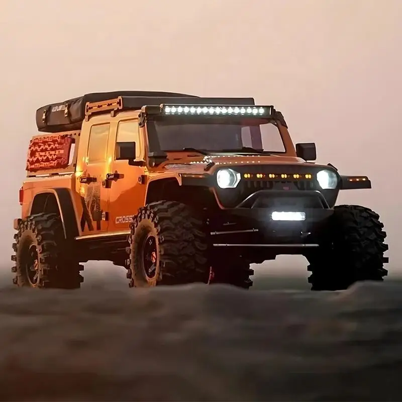Фото Профессиональный радиоуправляемый внедорожник RC Rock Crawler Cross RC EMO X4, масштаб 1:8, двухскоростной, полноприводный, с усиленной нейлоновой рамой и мощными светодиодными фарами №3