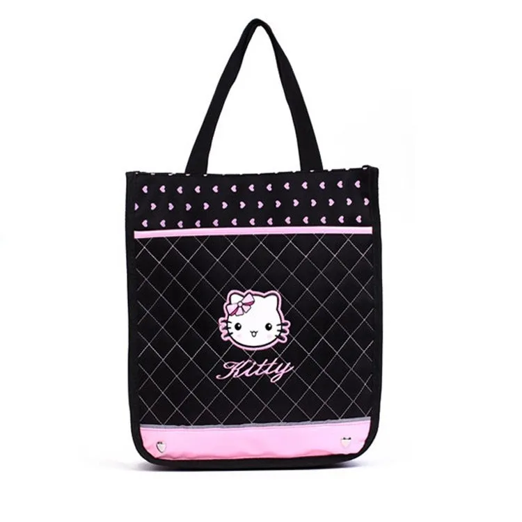 Primary School Student Schoolbag PU Leather Schoolbag Kitty Girls Lightweight Backpack Schoolbag Grade 1-3-6 Disposable Fashion