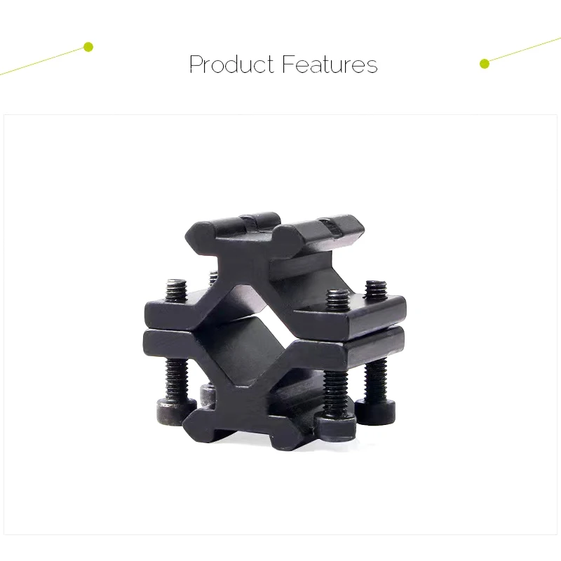 

Ohhunt Double 20mm Rail Barrel Mount Clamp for Rifle Gun Scope Light Laser Bipod