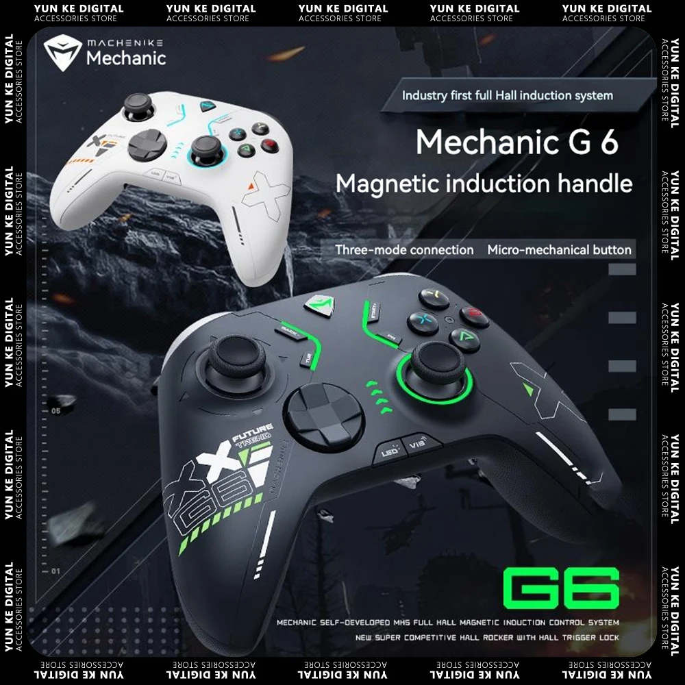 

Геймпад Machenike G6 игровой, беспроводной, Bluetooth, 2,4 ГГц