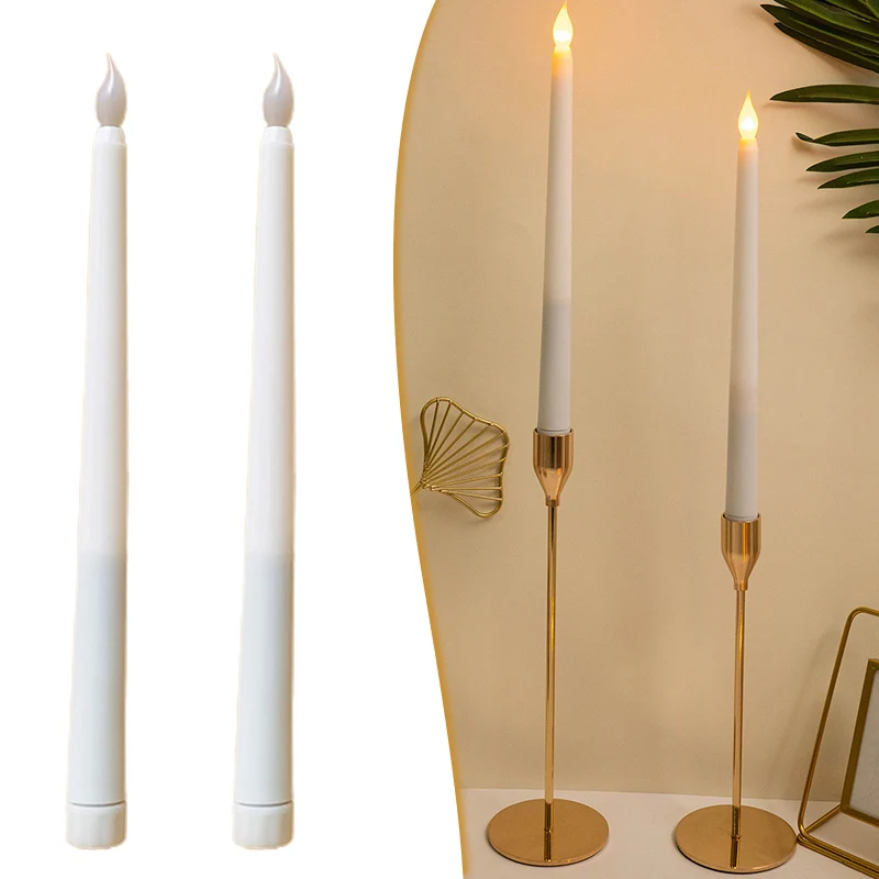 

New Flameless Candles Light Creatives Realistic Candle Lantern Party Wedding Decorations For Home LED Electronic Candle Lighting