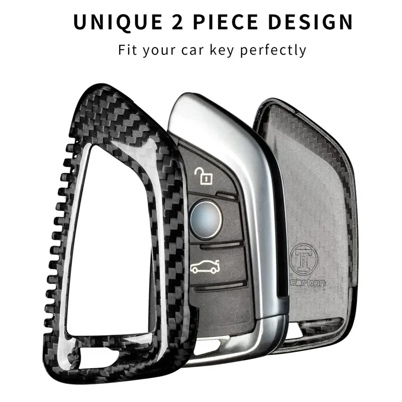 Чехол для ключа BMW из углеродного волокна защитный чехол 2 3 4 5 6 GT 7 8 X1-X7 M3-M8 X3M-X6M Z4