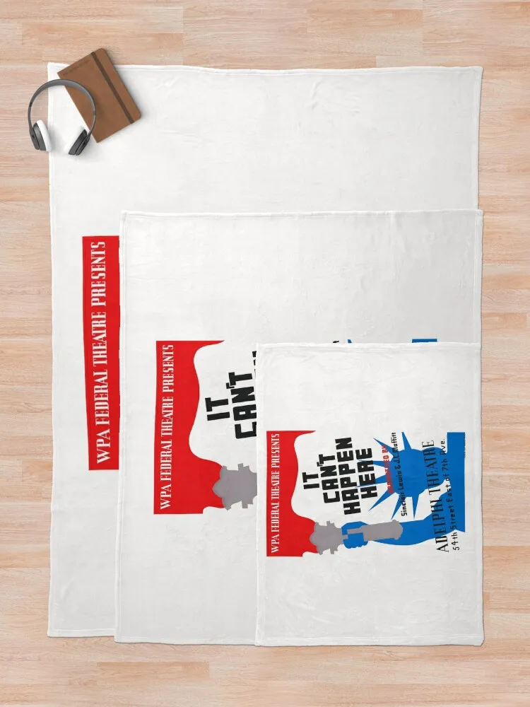 Не могу случиться здесь - федеральный театрстский проект 1937 год. WPA. Плед в клетку.