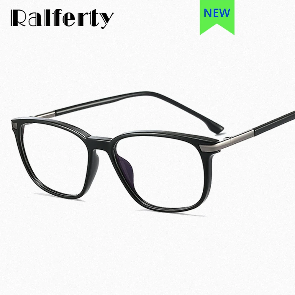 

Ralferty TR90 Men's Glasses Eyeglass Frames Man Myopia Optic Frame Prescription Glasses Frame Anti Blue 0 Diopter Spectacles