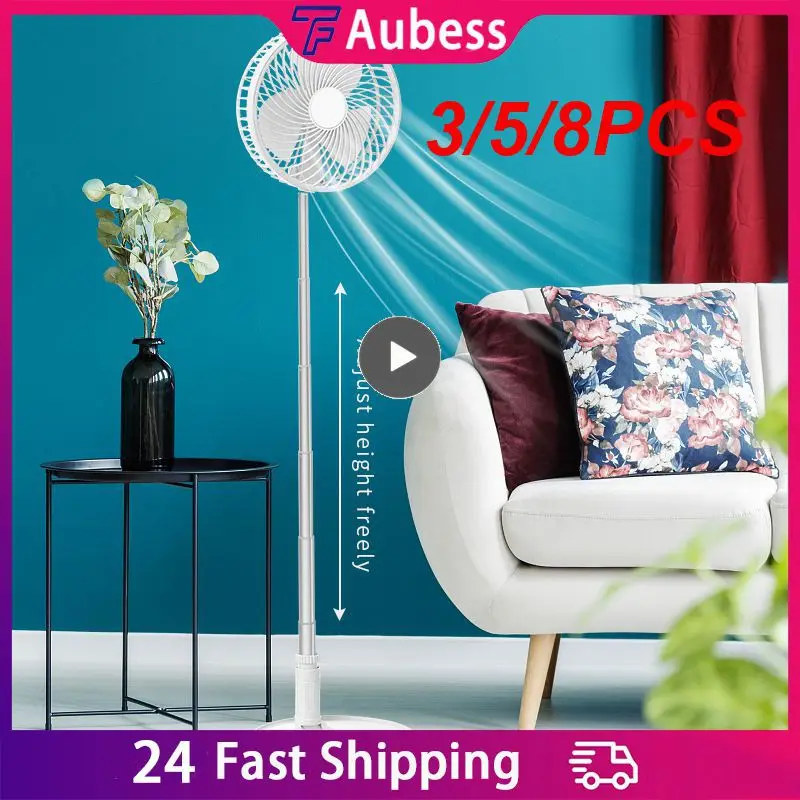 

3/5/8PCS Abs Usb Charging Fan Insert The U Disk Desktop Silent Fan Convenient Telescopic Desktop Fan Speaker White