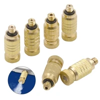 brass high pressure 316 male thread misting nozzles anti drip atomization sprinklers garden farm cooling humidify fitting