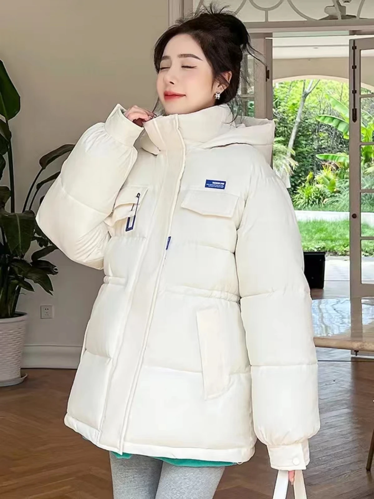 Winter Women's Jacket Parkas Down Cotton Jacket Super Hot Coat Plus Size Loose Korean Fashion Thicken Warm New