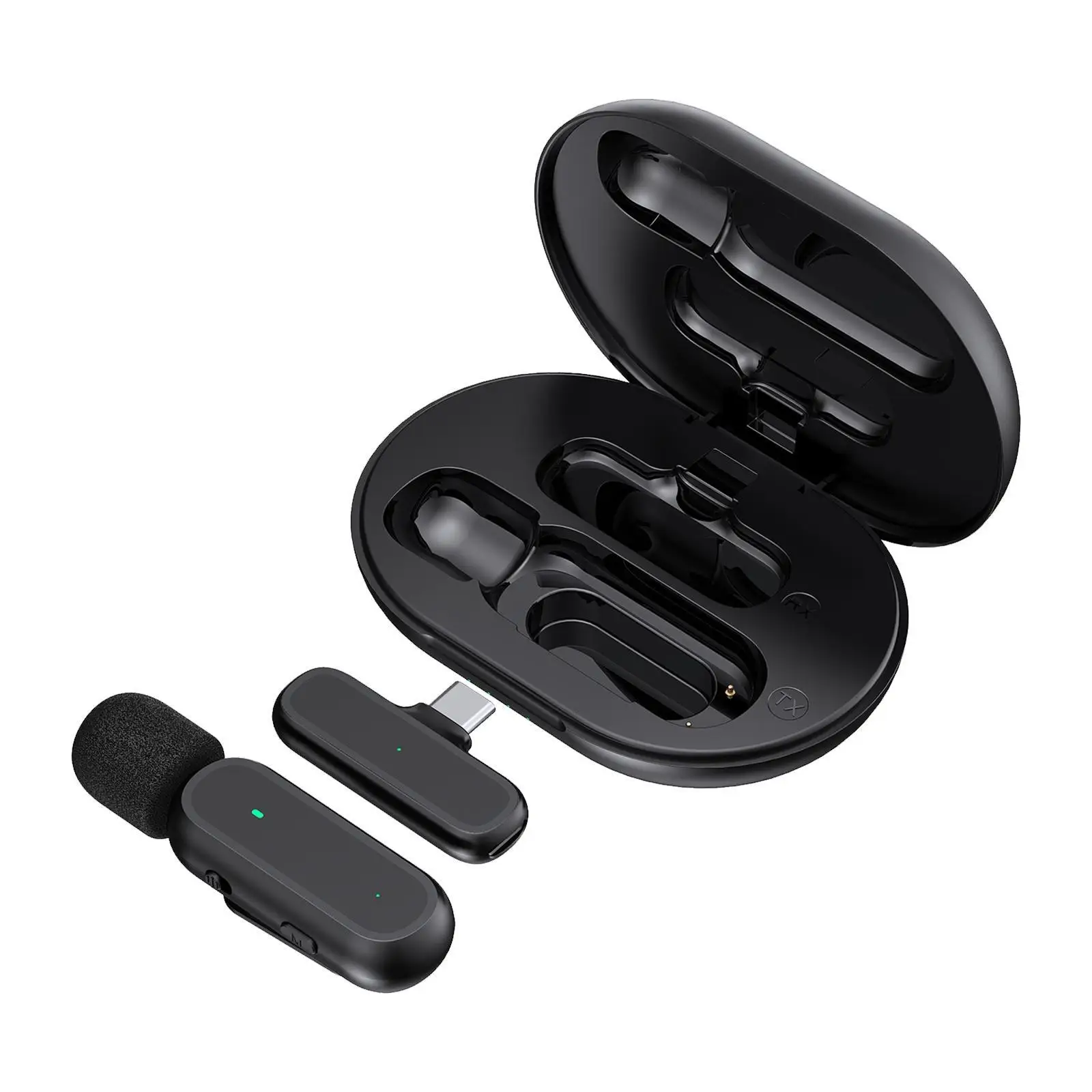 Беспроводной петличный микрофон DSP для видеоблогеров Tiktok Live Stream 1-микрофон