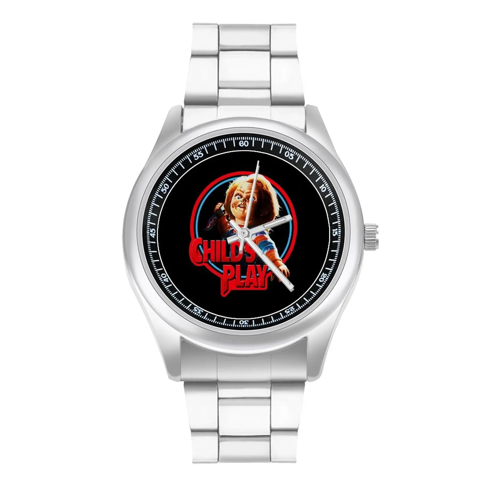 

Chucky with Knife Quartz Watch Tv Series Design Fancy Wrist Watch Steel Good Quality Travel Lady Wristwatch