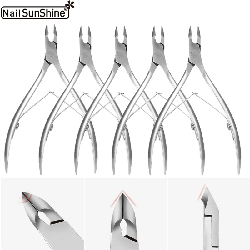 5 Pcs/Set Toenail Fingernail Cuticle Nippper Professional Nail Clipper Manicure Cutter Scissoris Stainless Steel  Trimmer Tools