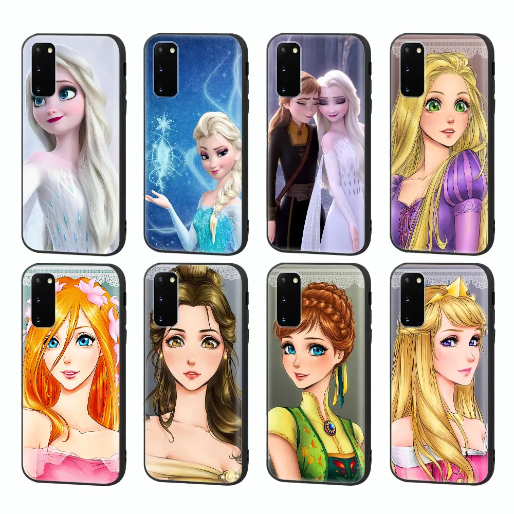 

Черный чехол для iPhone 14 Plus 13 Mini 12 Pro Max, защитная крышка, искусственная принцесса