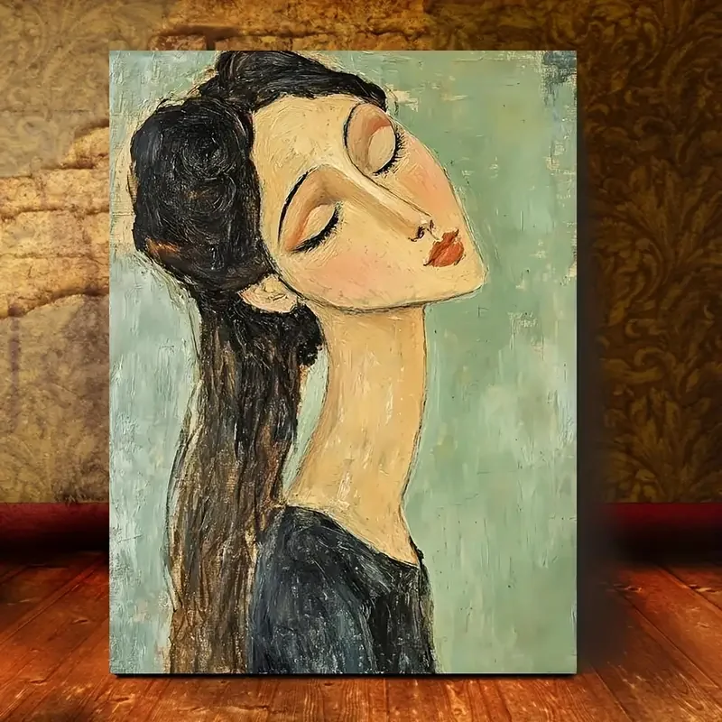 

Портретная картина в стиле Модильяни на холсте