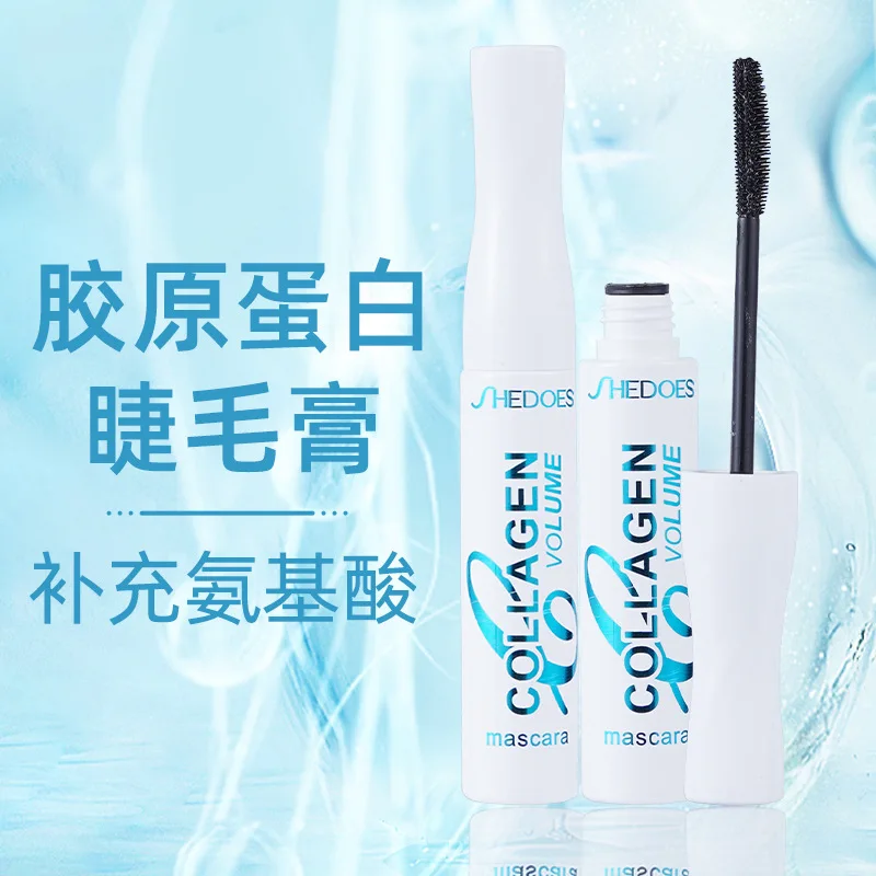 

Утолщенная и завивающая тушь для ресниц, водостойкая коллагеновая тушь для ресниц, тонкая тушь для ресниц, косметическая тушь для ресниц, оптовая продажа, макияж глаз