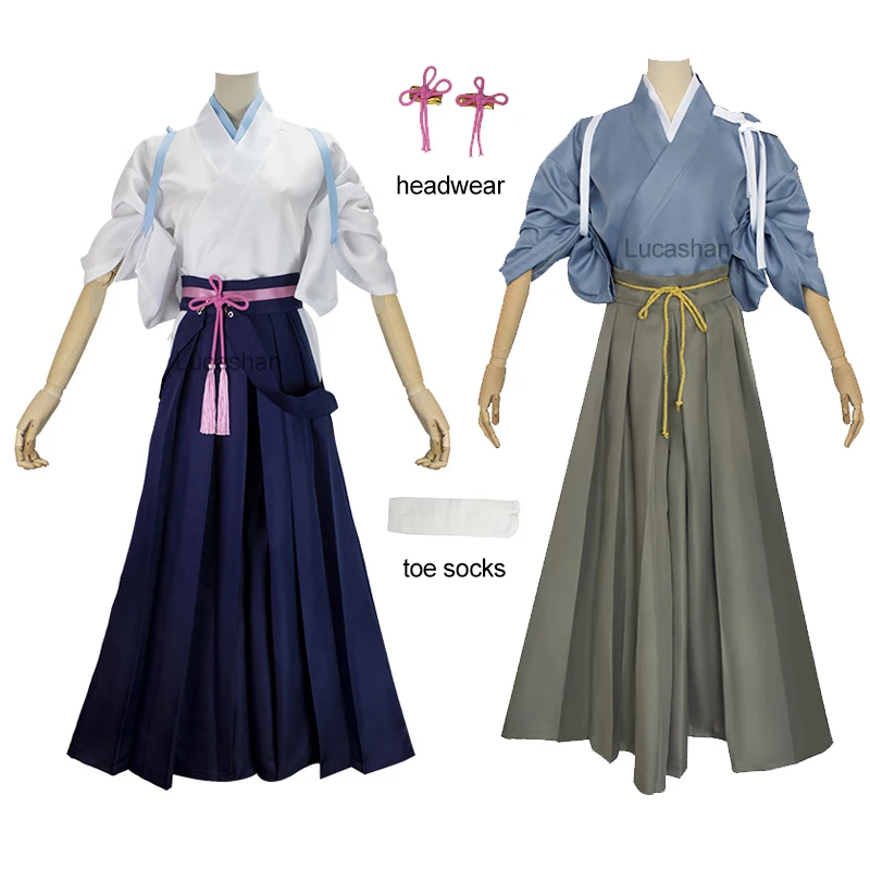 

Genshin Impact Kamisato Ayaka And Kamisato Ayato Cosplay Costumes Kimono Set Unisex Kendo Clothing Game Uniform Halloween Suit