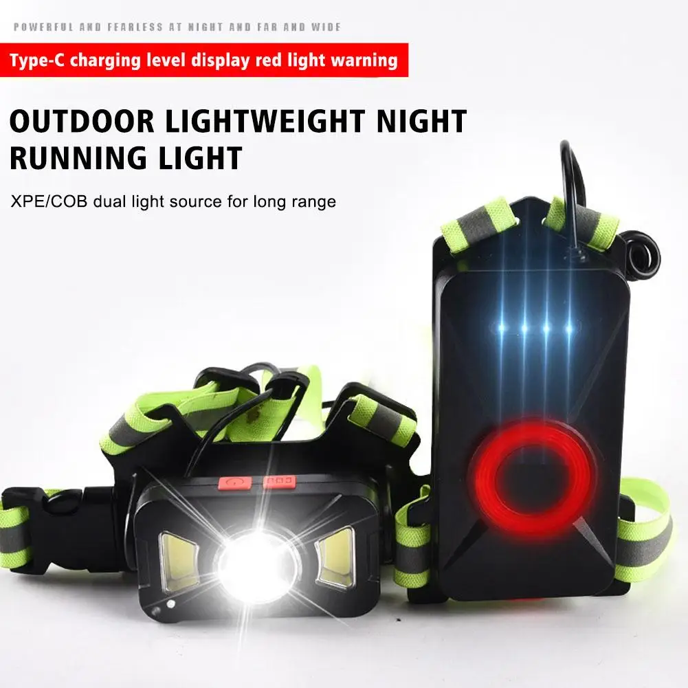 

Светодиодный фонарь для ночного бега, яркий задний фонарь с зарядкой от Usb, фонарик для груди для занятий спортом на открытом воздухе, езды на велосипеде и бега X6h2