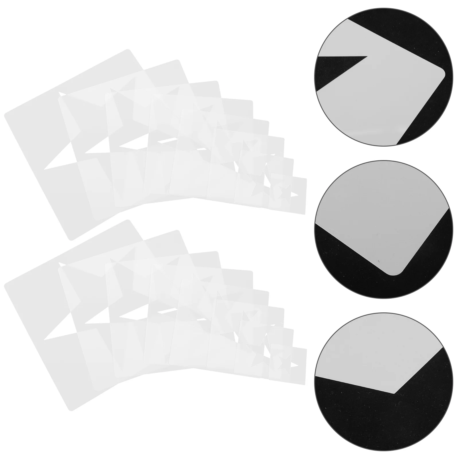 

16 Pcs Star Decor Supplies Painting Artists Professional Craft Stencil Spray Large Stencils The Pet DIY Small