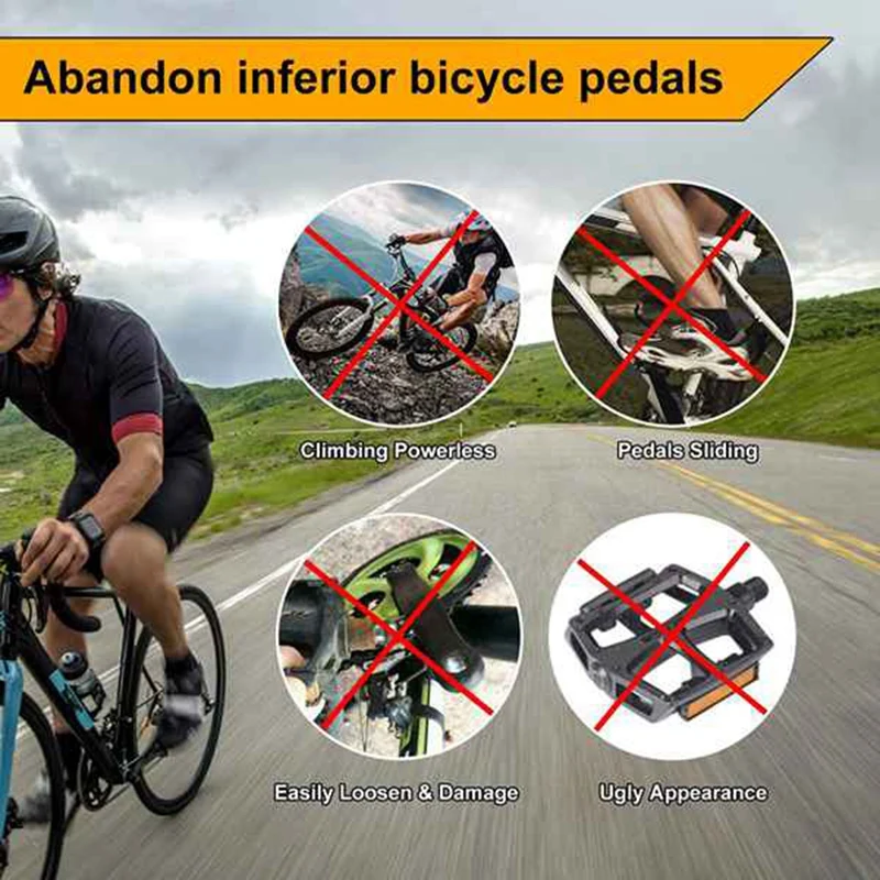 Велосипедные педали 2 пары Нескользящие для горного велосипеда с