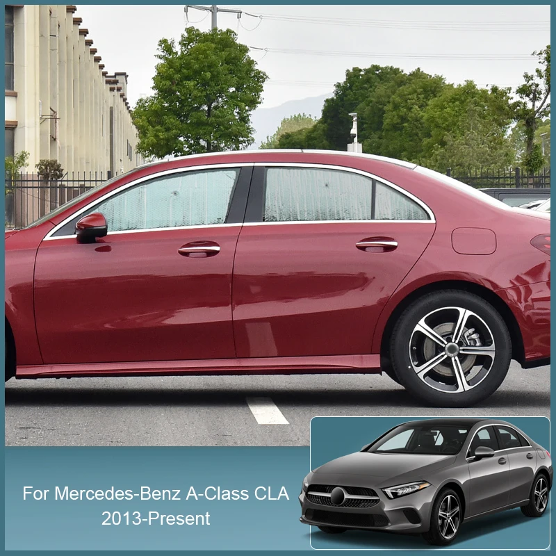 

Car Sunshades UV Protect Cover Side Window Curtain For Mercedes-Bens A Class CLA 2013-2025 Sun Shade Visor Mat Auto Accessories