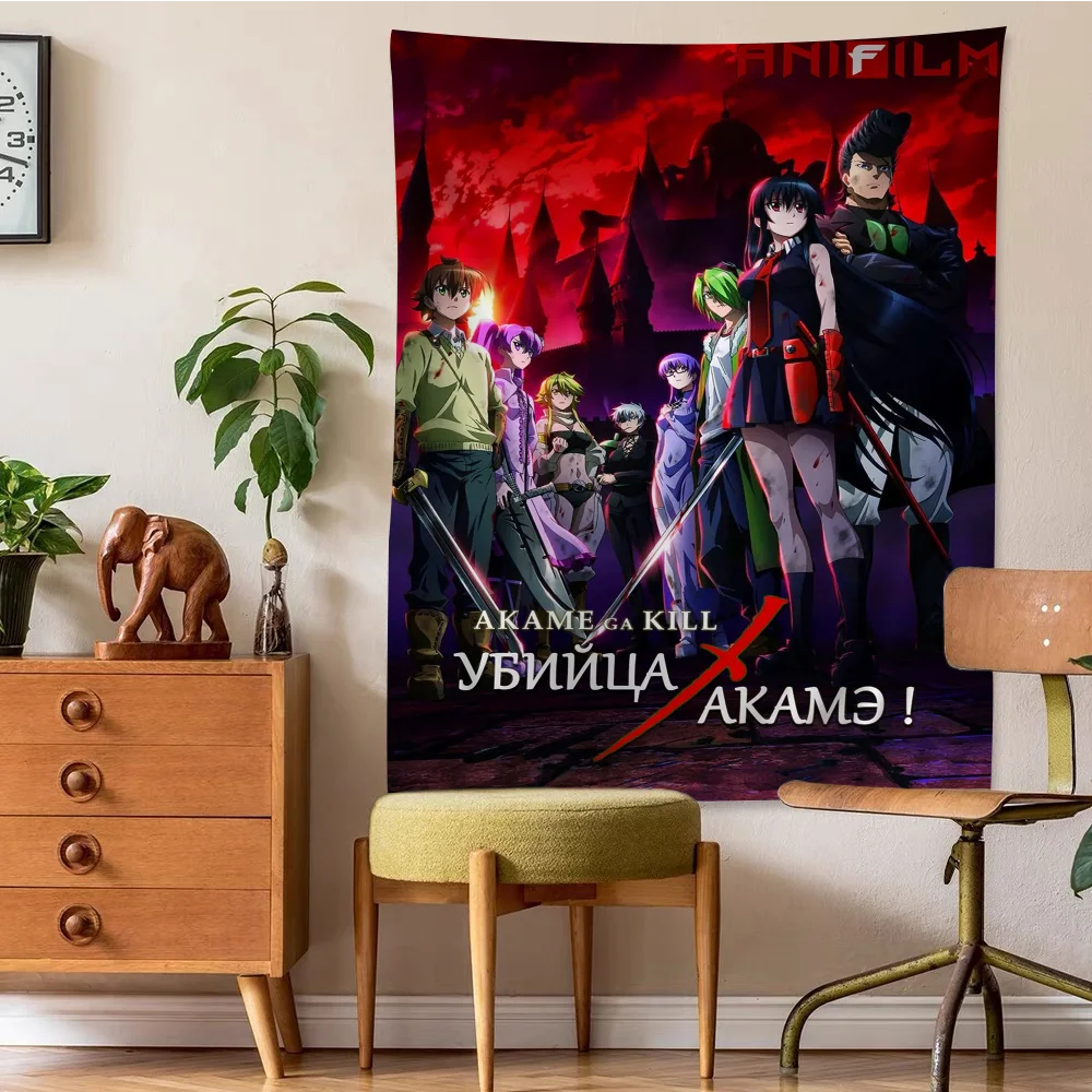 Akame Ga Kill Printed Large Wall Tapestry Art Science Fiction Room Home Decor Blanket