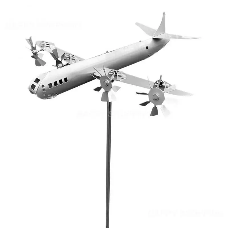 

Wind Sculpture Metal Airplane Model 3d Art B-29 Super Fortress Outdoor Decor Wind Catcher Garden Decoration Aircraft Windmill