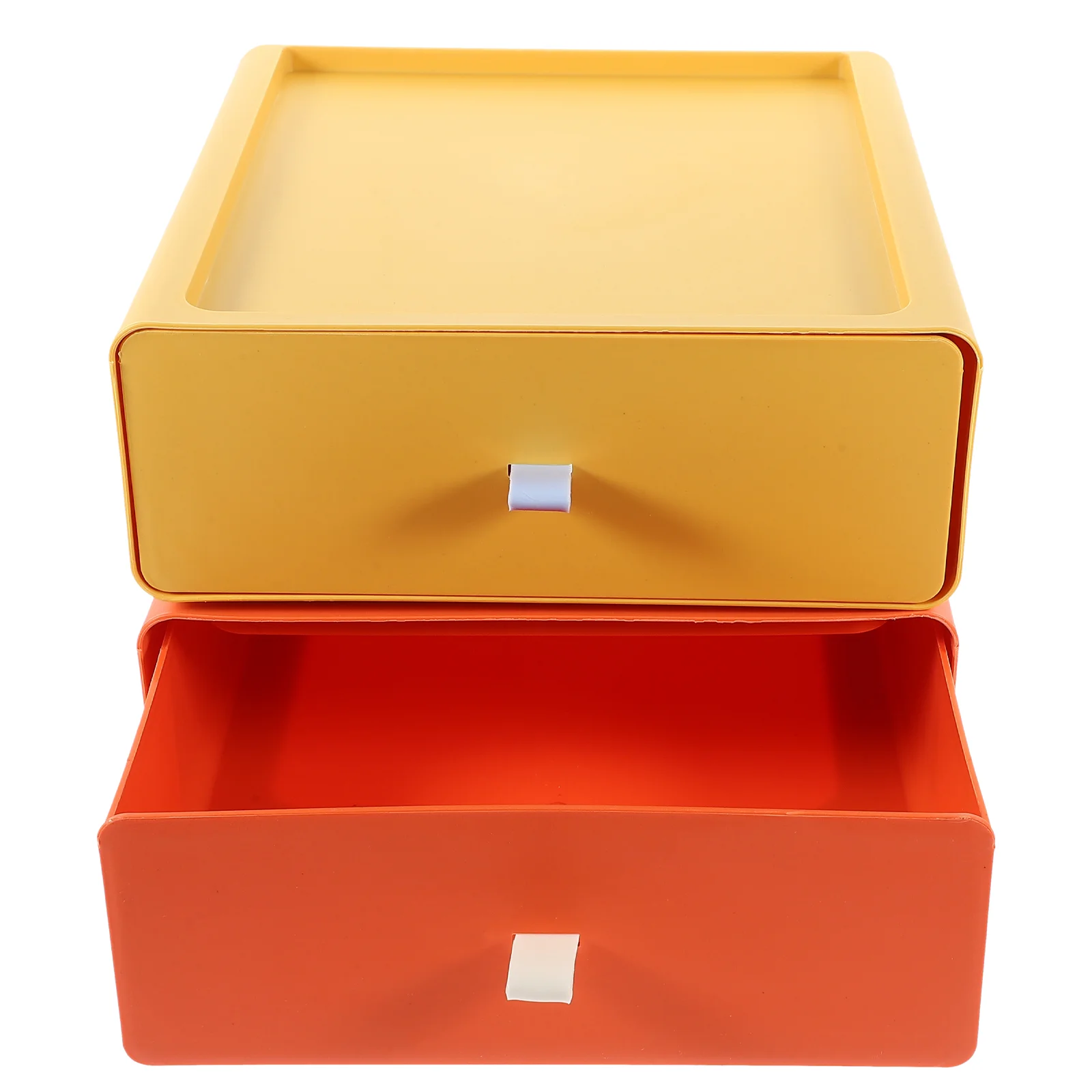 

2 Pcs Storage Holder Tabletop Case Makeup Organizer Desktop Pp Practical Office Creative