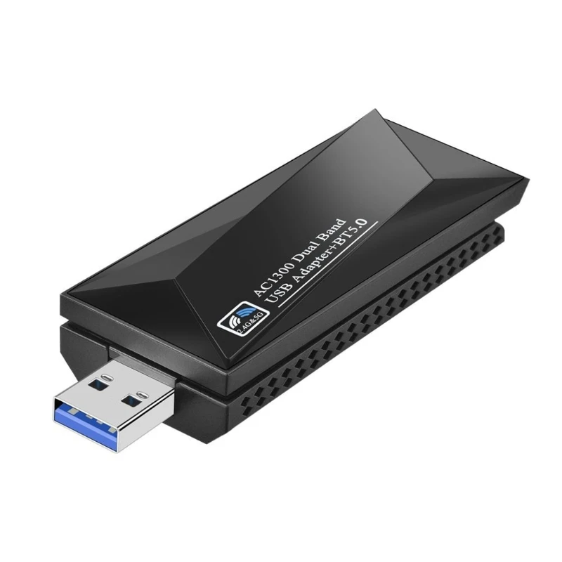 

1300M USB WiFi Adapter Mini NetworkCard 2.4+5Ghz Wireless NetworkAdapter Card