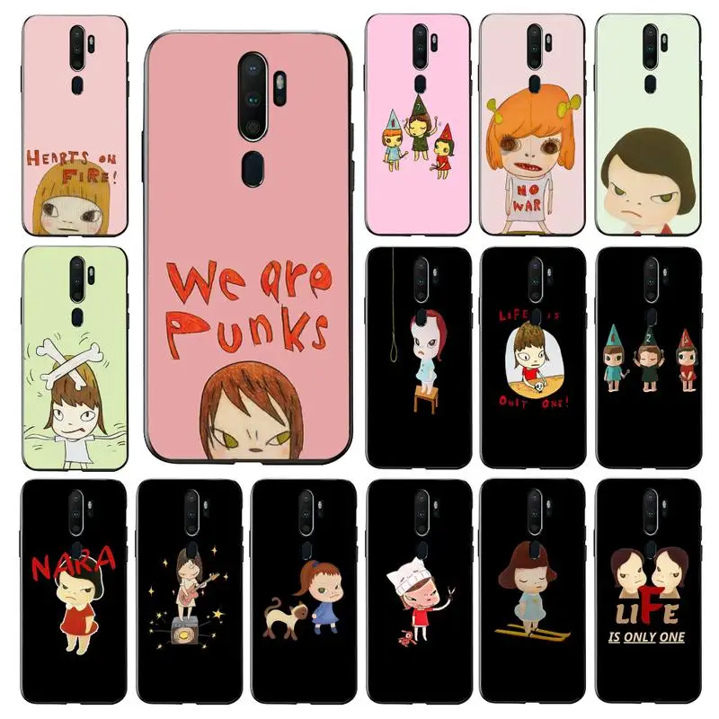 

MaiYaCa art cartoon Yoshitomo Nara Phone Case for Vivo Y91C Y11 17 19 17 67 81 Oppo A9 2020 Realme c3
